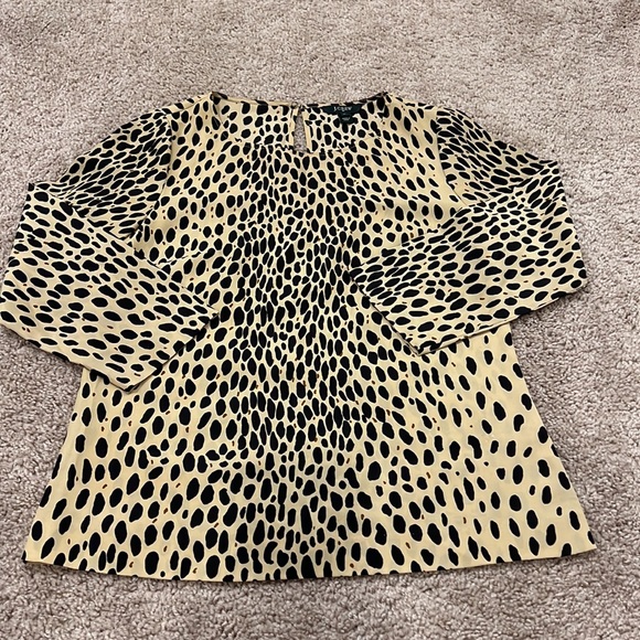 JCREW animal print blouse - Picture 3 of 4